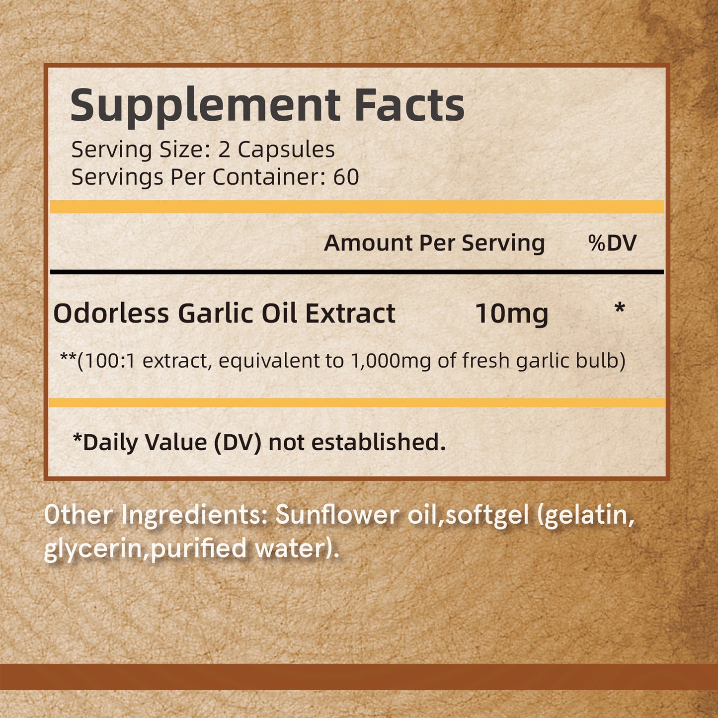 Pslalae Odorless Garlic Capsules | 120