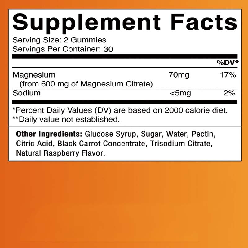 Pslalae Magnesium Citrate Gummies โ Daily Mineral Supplement | 60