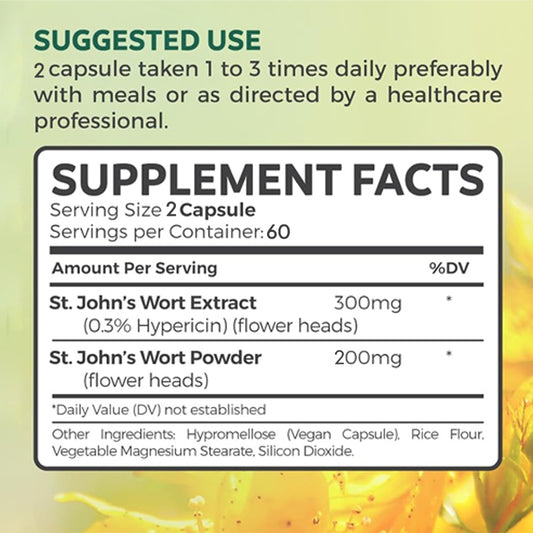 Pslalae St. John's Wort Supplement | 120