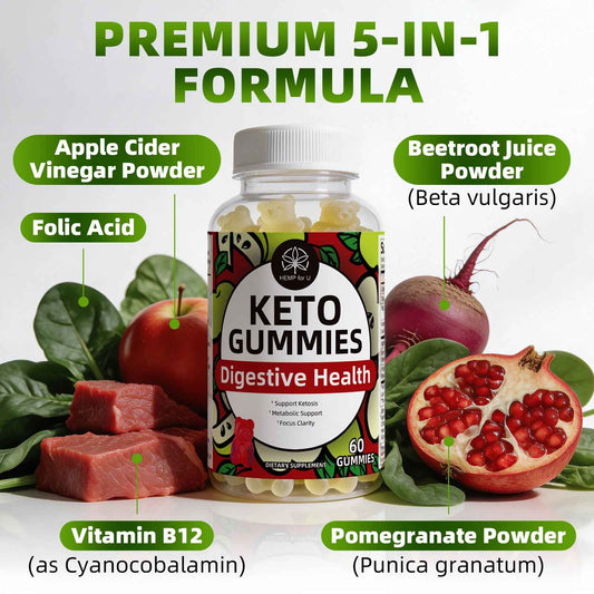 HEMP FOR U Keto Apple Cider Vinegar Gummies | 30 60