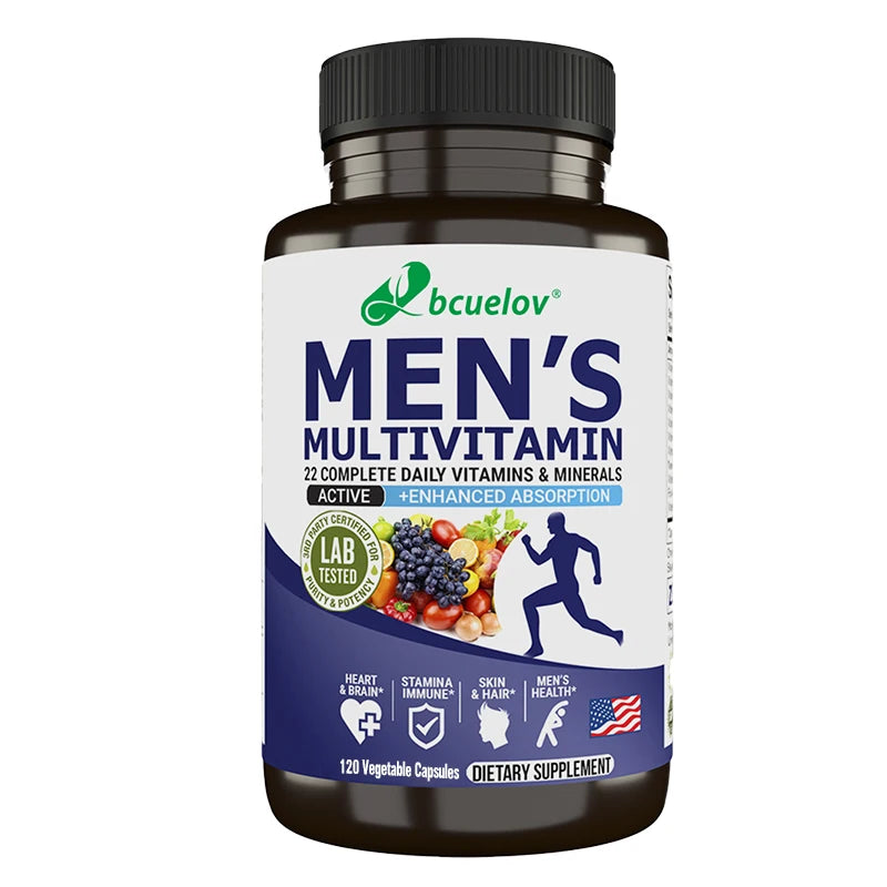 Bcuelov Men's Vitamin and Mineral Supplements | 30 60 120