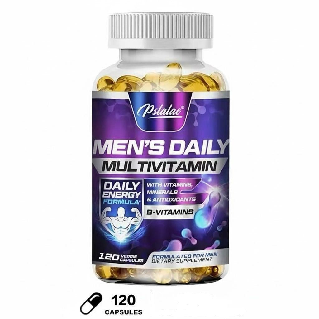 Pslalae Men’s Daily Multivitamin – Immune & Energy Support | 30 60 120