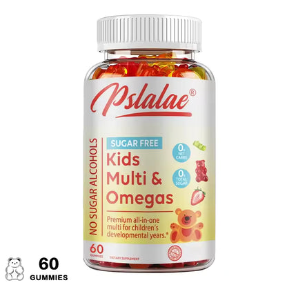 Pslalae Kids Gummies – Halal & Gelatin-Free Multivitamin Formula | 30 60 100