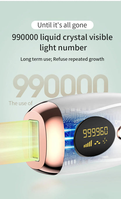 Laser Epilator IPL Hair Removal For Women Body Bikini Facial 990000 Flashes Permanant Painless IPL Hair Remover Laser Epilator