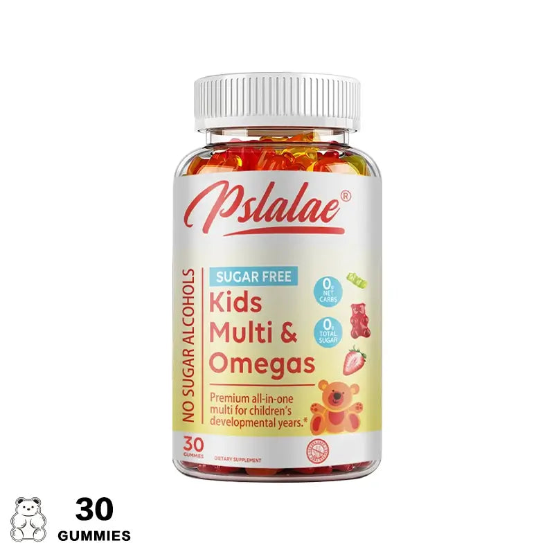 Pslalae Kids Gummies – Halal & Gelatin-Free Multivitamin Formula | 30 60 100