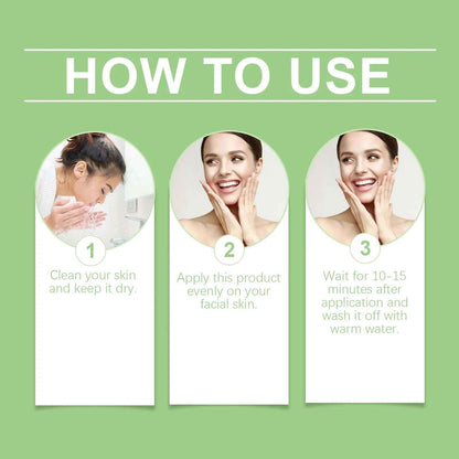Ouhoe Green Tea Clay Stick For Face Green Mask Stick Smear Acne Shrink Blackhead Green Tea Extract Facial Mask Pore Cleansing