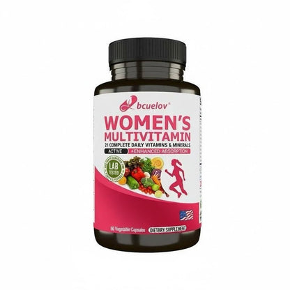Bcuelov Women's Multivitamin Multimineral Supplement - Magnesium Biotin Calcium Zinc Selenium | 30 60 120