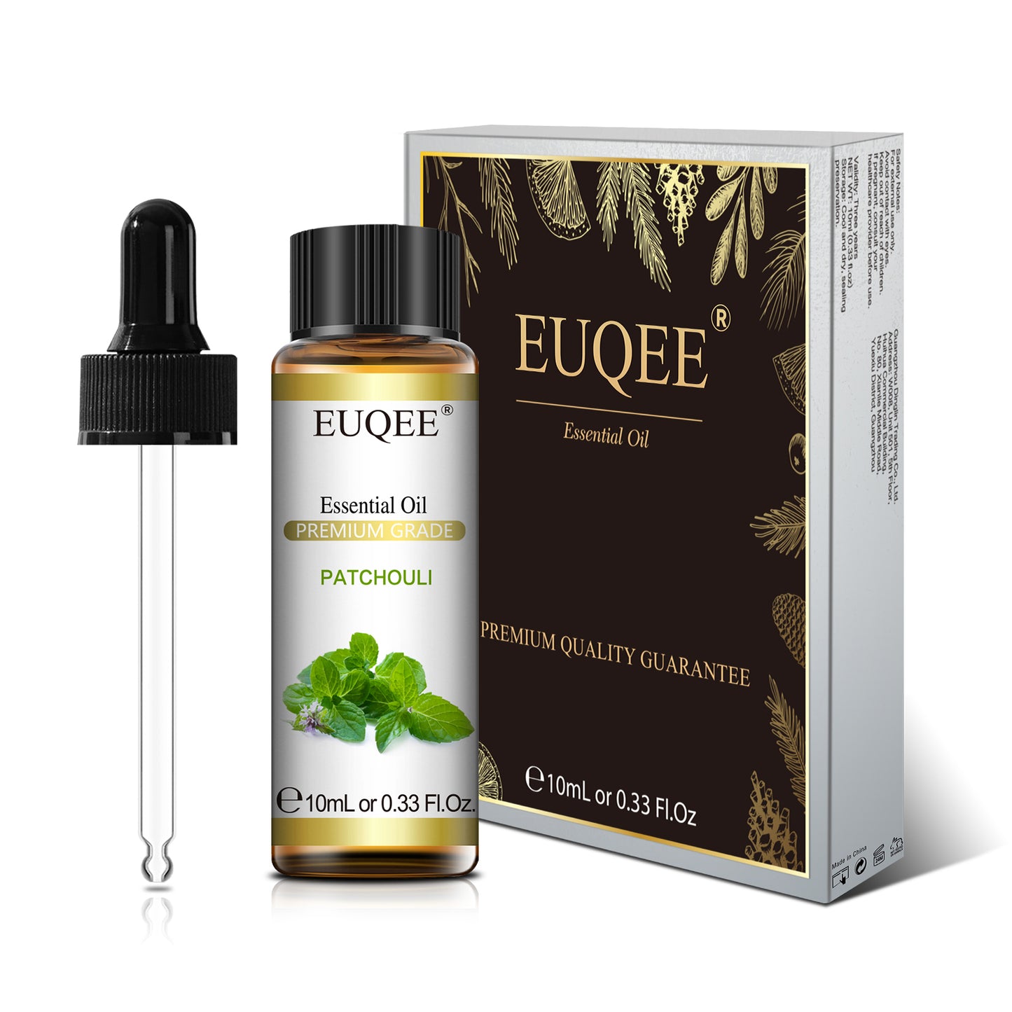 EUQEE 10ml Pure Natural Essential Oil Lavender Jasmine Eucalyptus Vanilla Sandalwood Sweet Orange Lemon Oregano Neroli Fragrance