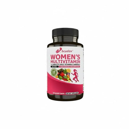 Bcuelov Women's Multivitamin Multimineral Supplement - Magnesium Biotin Calcium Zinc Selenium | 30 60 120