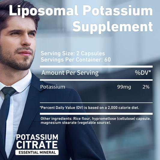 Pslalae Potassium Citrate Capsules – Mineral Dietary Supplement | 120