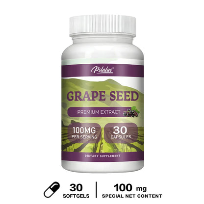 Pslalae Grape Seed Extract Capsules – 100 mg | 30 60 120