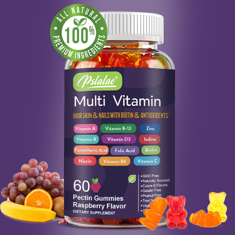 Pslalae Multivitamin Gummies – With Vitamins & Minerals for Daily Use | 30 60 100