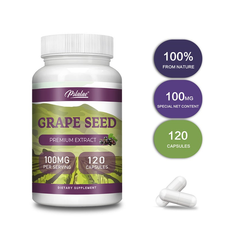 Pslalae Grape Seed Extract Capsules – 100 mg | 30 60 120