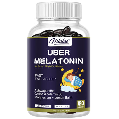 Pslalae Melatonin Complex – With L-Theanine, Tryptophan & Ashwagandha | 120