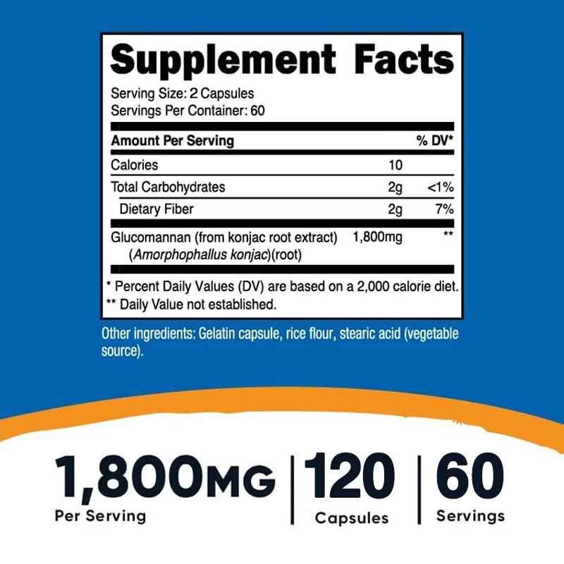 Pslalae Glucomannan Capsules  | 30 60 120