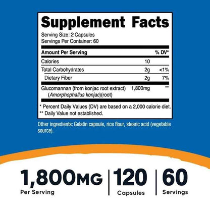 Pslalae Glucomannan Capsules  | 30 60 120