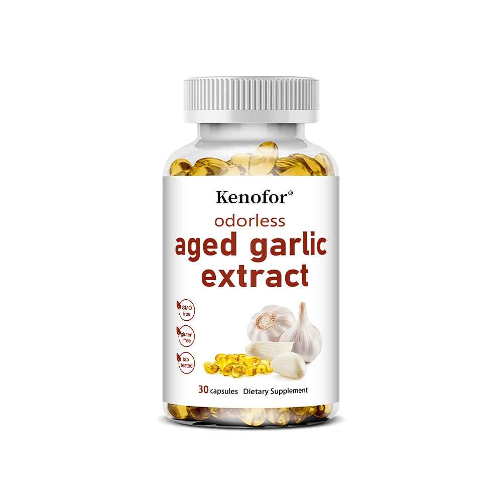 Kenofor Odorless Garlic Capsules Daily Dietary Supplement| 30 60 120