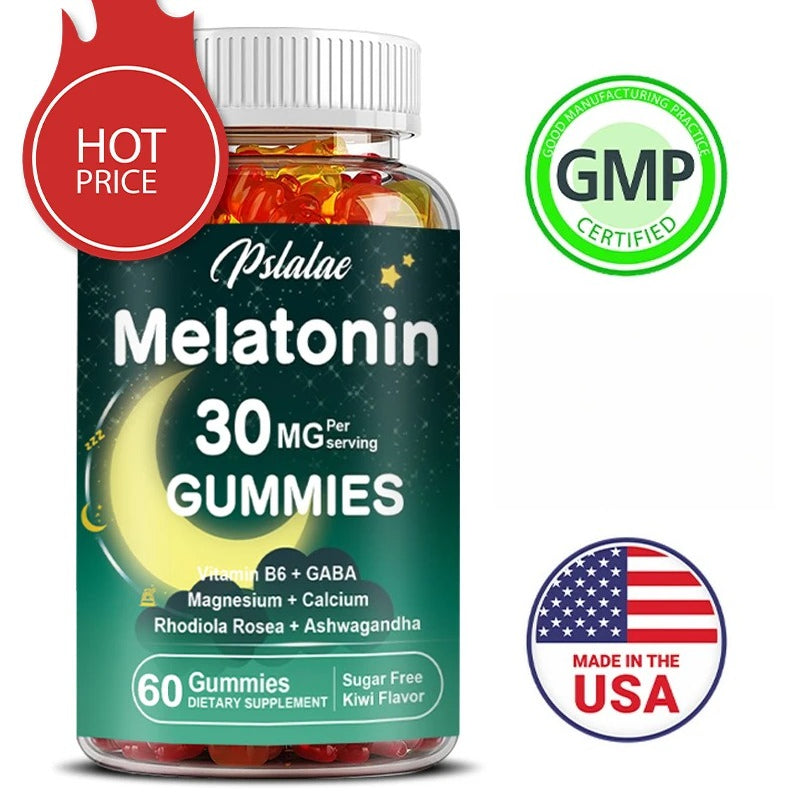 Pslalae Melatonin Gummies Dietary Supplement | 30 60 100