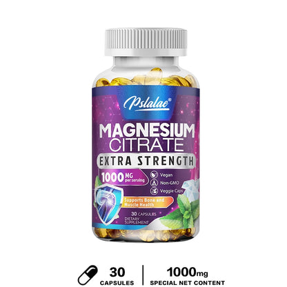 Pslalae Magnesium Citrate 1000mg – Daily Magnesium Supplement
