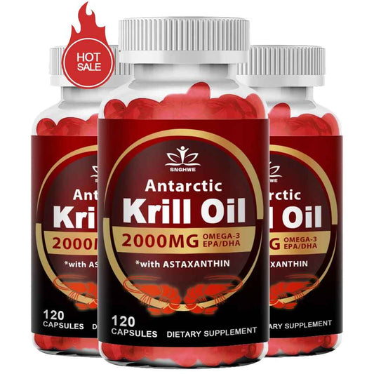 Snhgwe 2000Mg Krill Oil Phospholipid Omega-3 EPA & DHA Phospholipids | 30 60 120