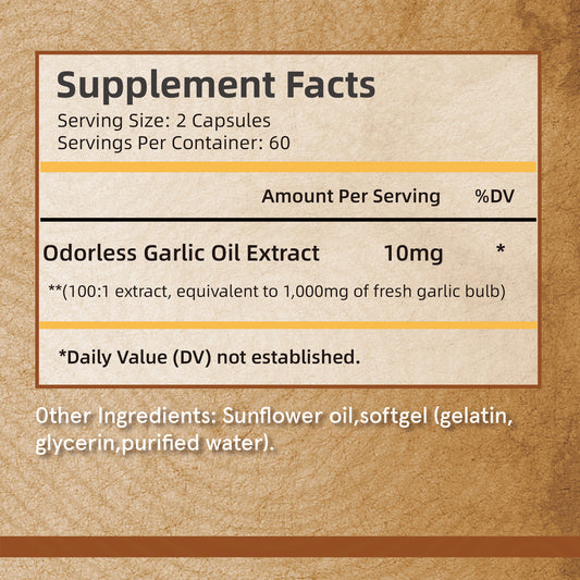 Pslalae Odorless Garlic Capsules | 120