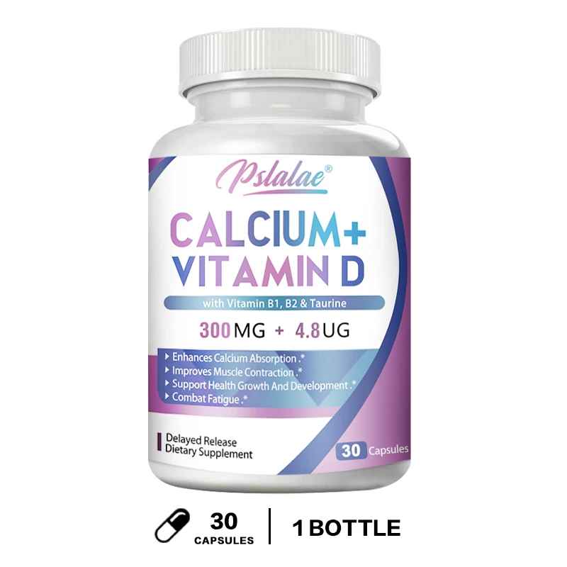 Pslalae Calcium + Vitamin D Capsules | 30 60 120