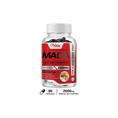 Pslalae Maca Root Capsules - Boost Endurance & Strength, To Maximize Vitality and Performance