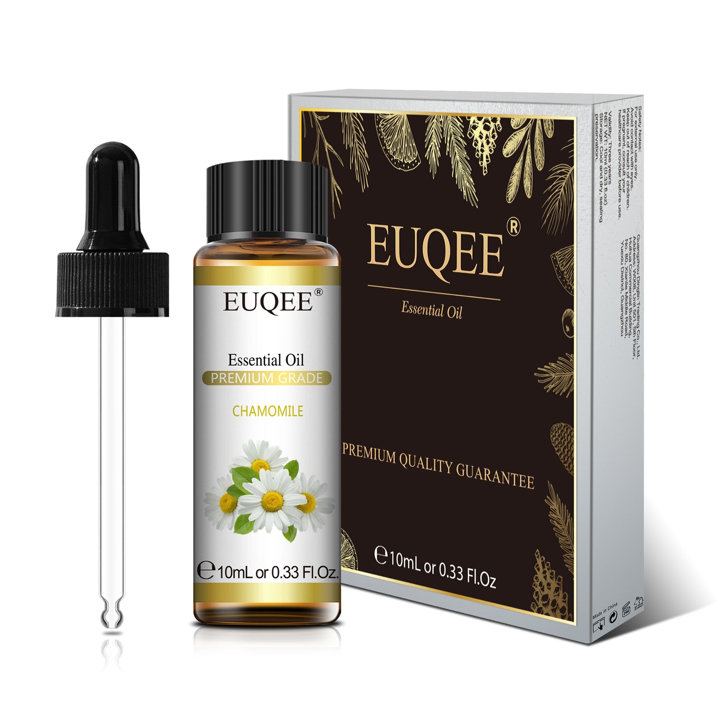 EUQEE 10ml Pure Natural Essential Oil Lavender Jasmine Eucalyptus Vanilla Sandalwood Sweet Orange Lemon Oregano Neroli Fragrance