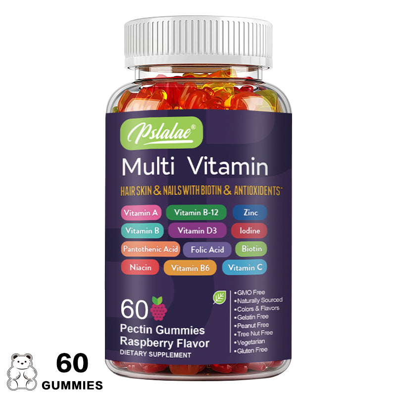 Pslalae Multivitamin Gummies – With Vitamins & Minerals for Daily Use | 30 60 100