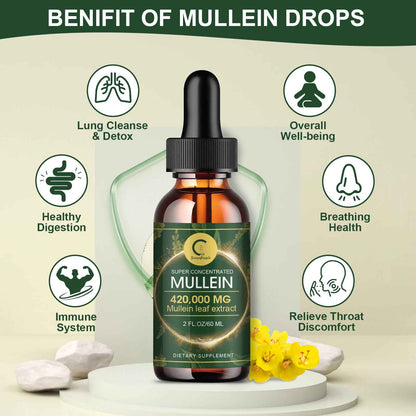 Green People Mullein Leaf Liquid Extract | Herbal Drops | Plant-Based Formula