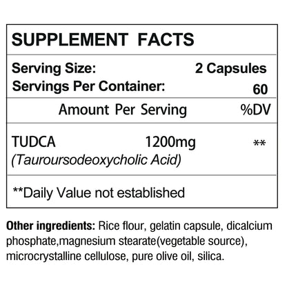 Pslalae TUDCA Capsules – Daily Wellness Supplement | 30 60 120