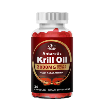 Snhgwe 2000Mg Krill Oil Phospholipid Omega-3 EPA & DHA Phospholipids | 30 60 120