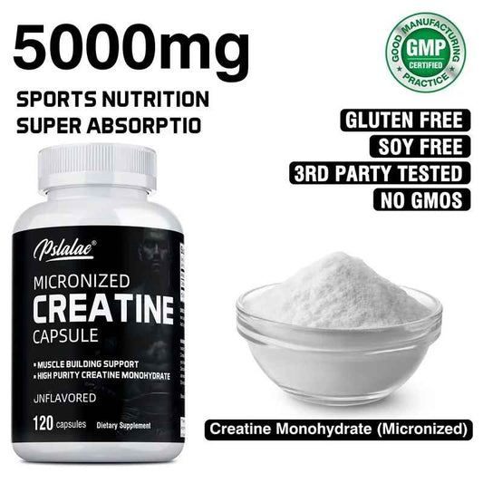 Pslalae Creatine Monohydrate Powder  Enhance Athletic Performance Non-GMO | 30 60 120
