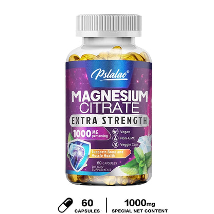Pslalae Magnesium Citrate 1000mg – Daily Magnesium Supplement
