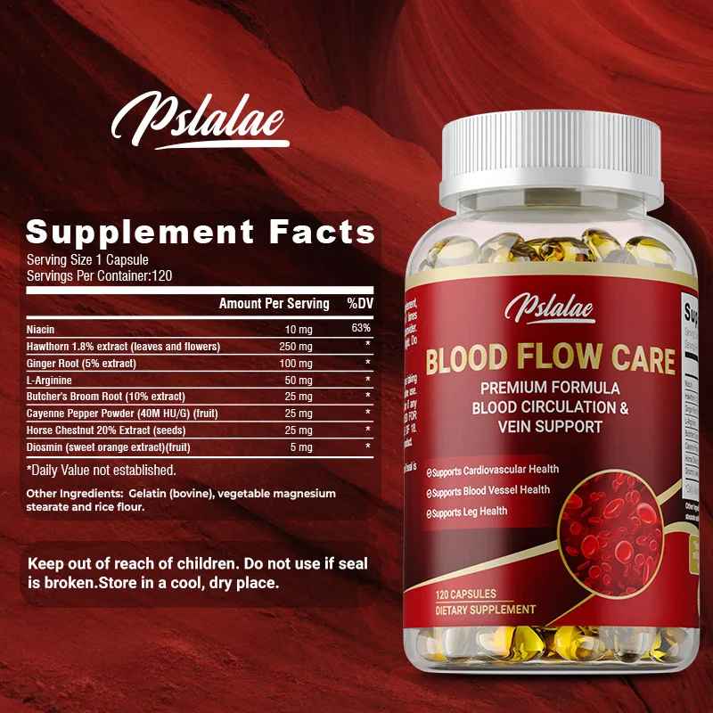 pslalae L-Arginine & Niacin Capsules  Daily Dietary Supplement | 30 60 120