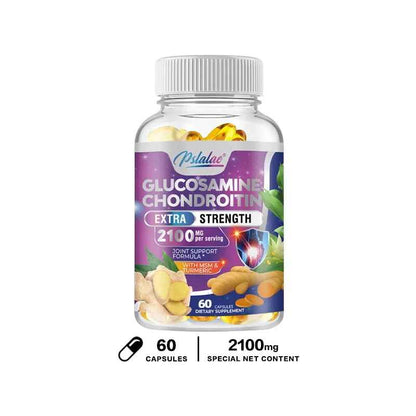 Pslalae Glucosamine Chondroitin - with Turmeric, Boswellia, Quercetin | 120