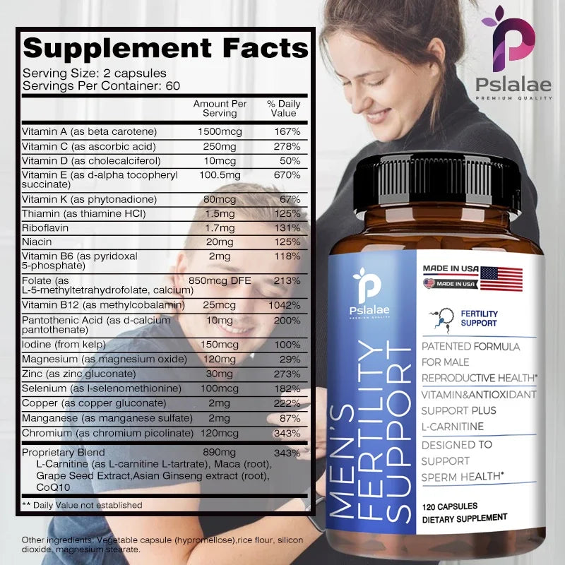 Pslalae Men’s Daily Wellness Supplement | Amino Acids & Essential Nutrients Blend