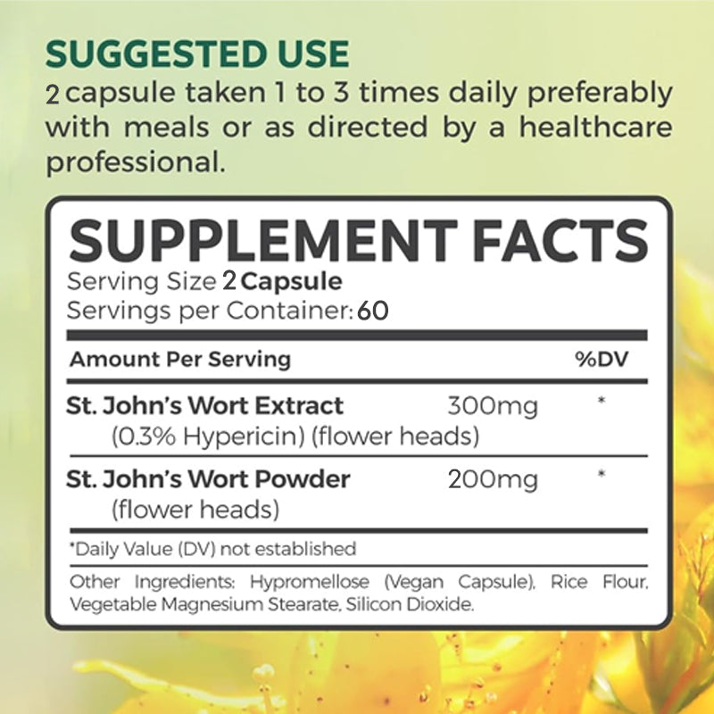 Pslalae St. John's Wort Supplement | 120
