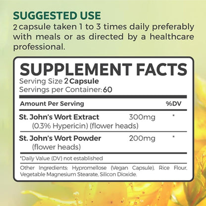 Pslalae St. John's Wort Supplement | 120