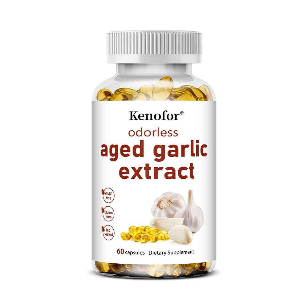 Kenofor Odorless Garlic Capsules Daily Dietary Supplement| 30 60 120