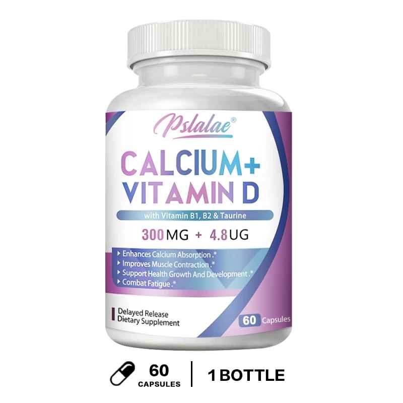 Pslalae Calcium + Vitamin D Capsules | 30 60 120