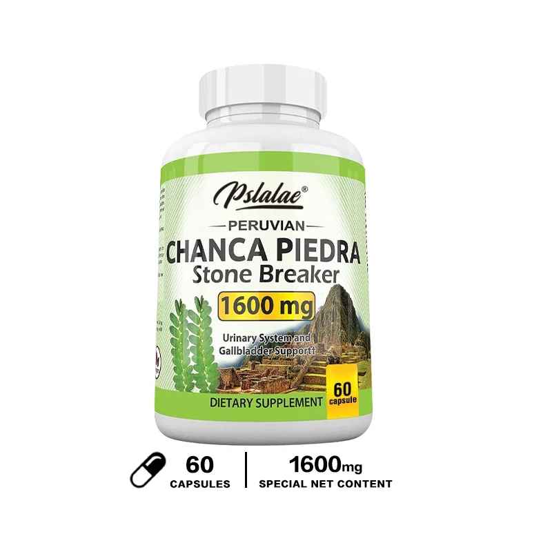 Pslalae Chanca Piedra Capsules 1600mg Per Serving Herbal Dietary Supplement | 30 60 120