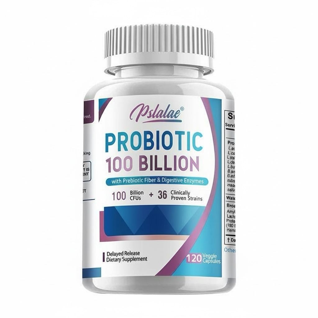 Pslalae Probiotics 100 Billion CFU – Daily Probiotic Supplement | 120