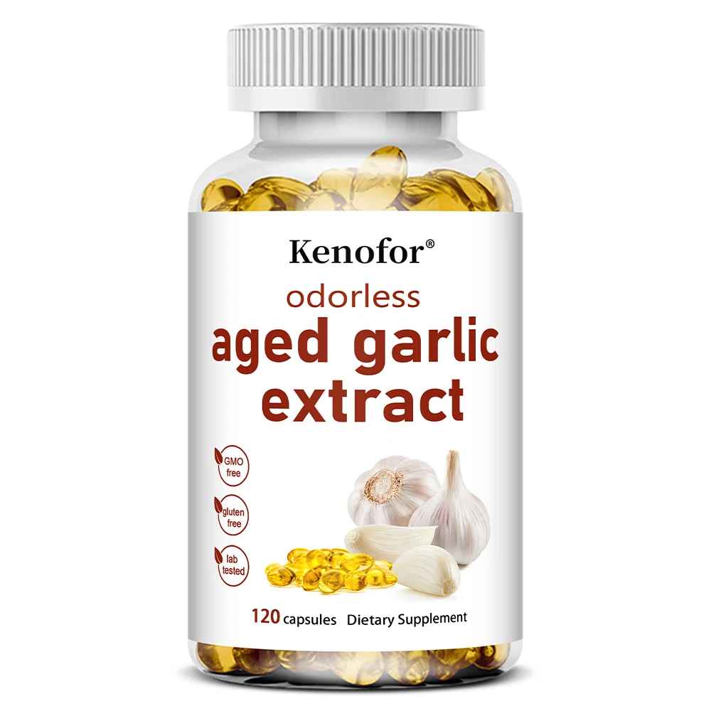 Kenofor Odorless Garlic Capsules Daily Dietary Supplement| 30 60 120