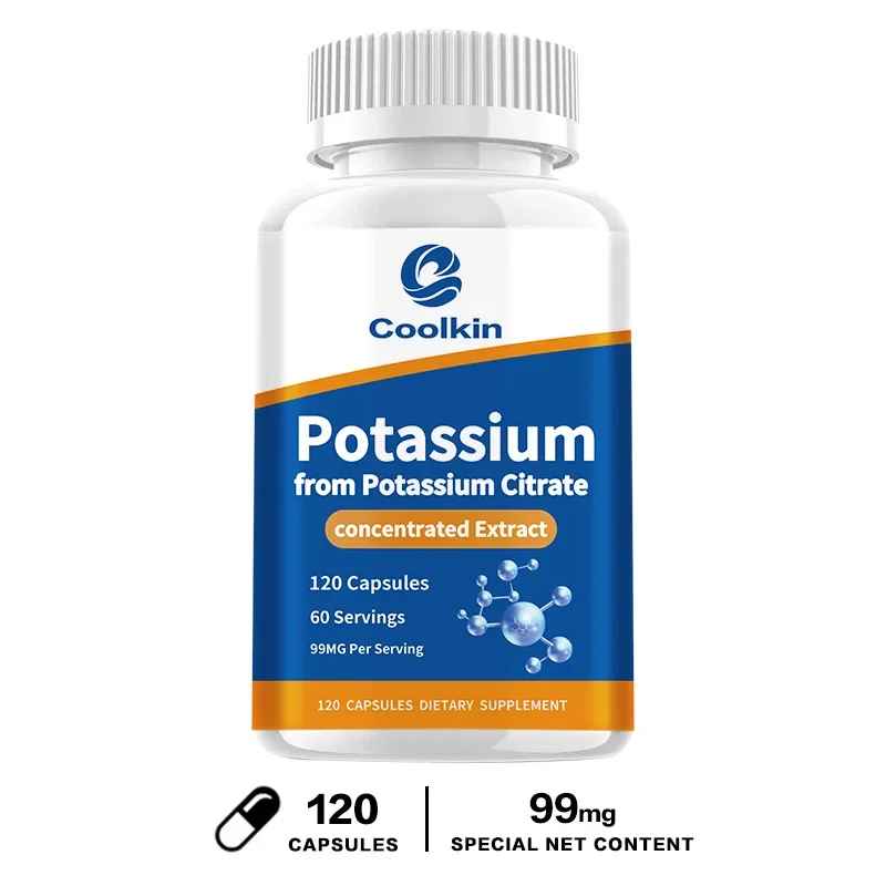 Coolkin Potassium Citrate Capsules – Mineral Dietary Supplement | 30 60 120