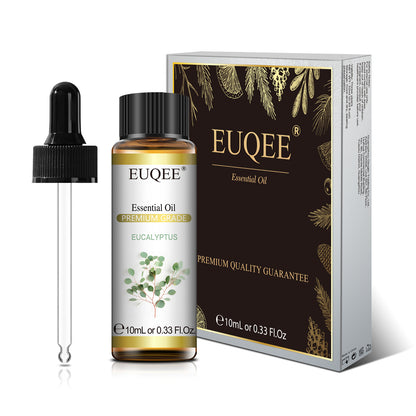 EUQEE 10ml Pure Natural Essential Oil Lavender Jasmine Eucalyptus Vanilla Sandalwood Sweet Orange Lemon Oregano Neroli Fragrance