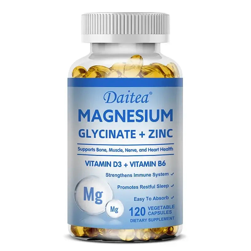 Daitea Magnesium Zinc & Vitamin D3 - Triple Supplement for Men and Women | 30 60 120