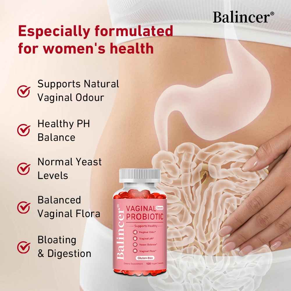 Balincer Women's Probiotic Capsules Daily Probiotic with Prebiotic Fiber 5 Billion CFU | 30 60 120