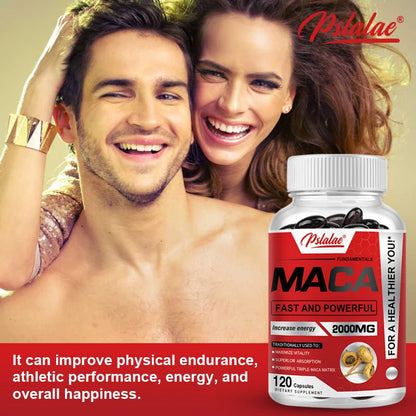 Pslalae Maca Root Capsules - Boost Endurance & Strength, To Maximize Vitality and Performance