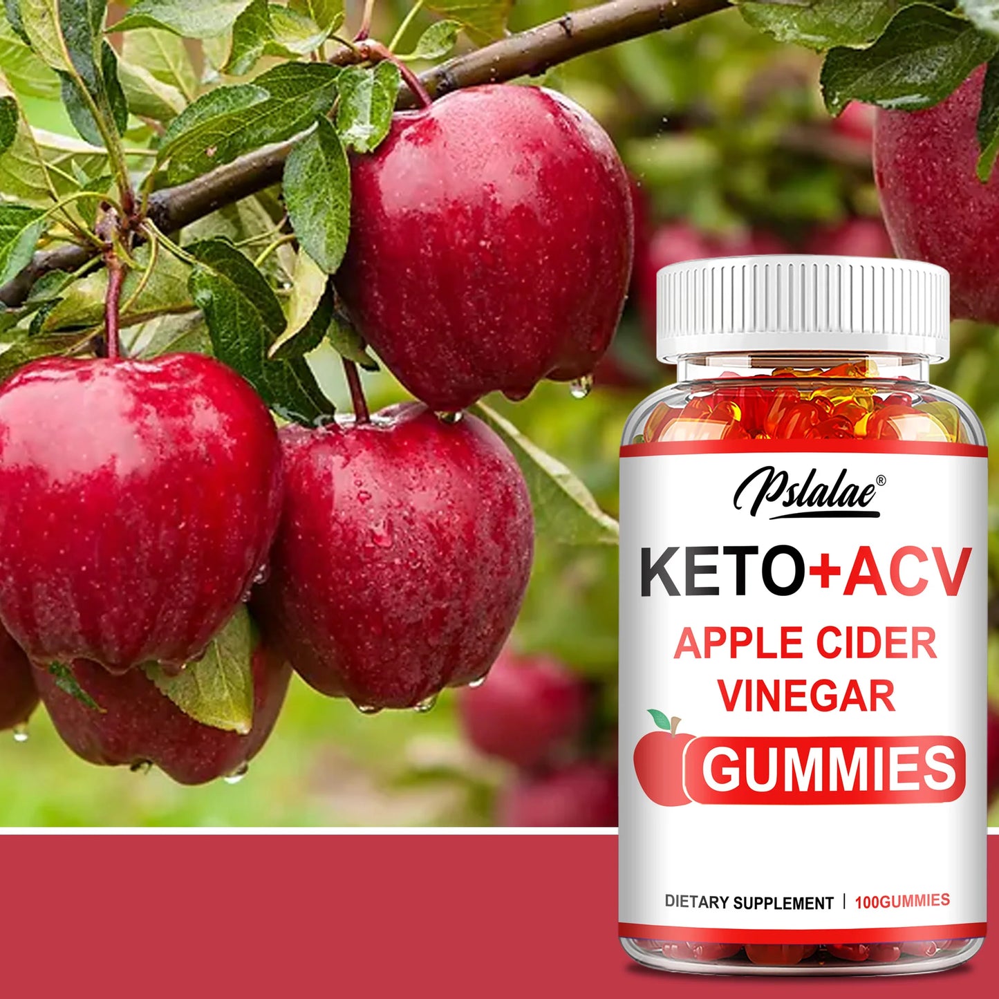 Pslalae Keto + ACV Gummies – Daily Wellness Supplement | 100